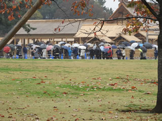 「大嘗宮遠望」